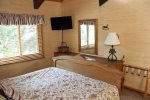Mammoth Condo Rental Wildflower 48- Bright second bedroom with smart TV
